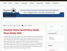 Tablet Screenshot of lppm.unisba.ac.id